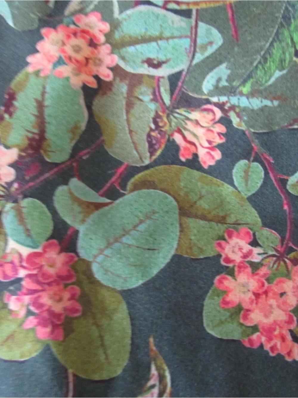 Roots x Alder Crop Top 3XL Green Garden Floral Sports Bra Athletic Activewear - Picture 8 of 10